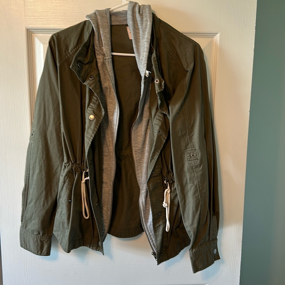 Cinched-waist utility jacket